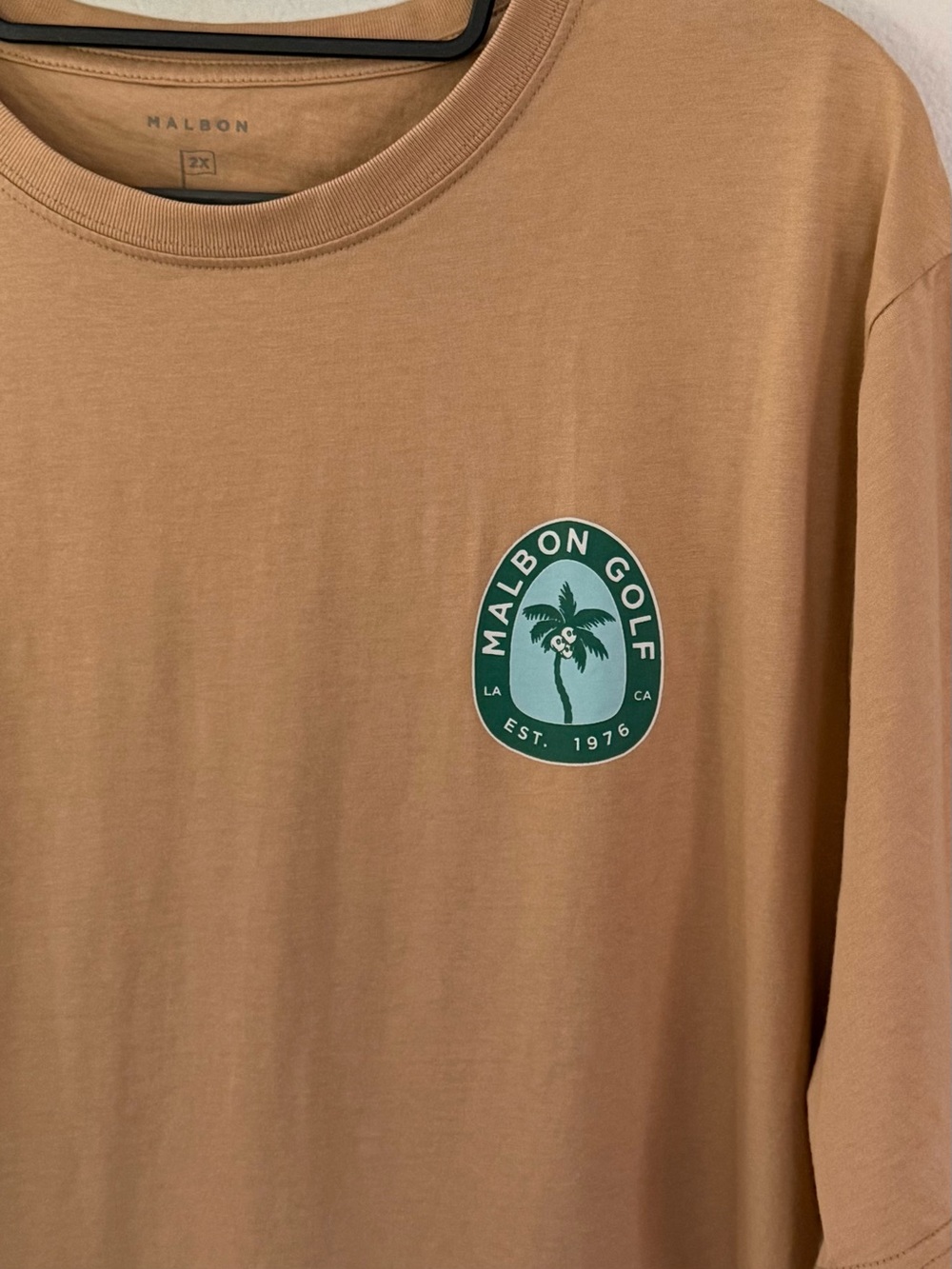Malbon Shirt Men’s XXL Palm Tree Graphic Cotton Tagless T-Shirt LA CA Est. 1976 - Picture 3 of 6